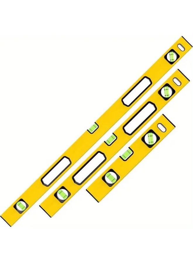 3pcs High Precision Magnetic Spirit Level Set 300mm 600mm 1000mm Thickened Aluminum Alloy - Image 4